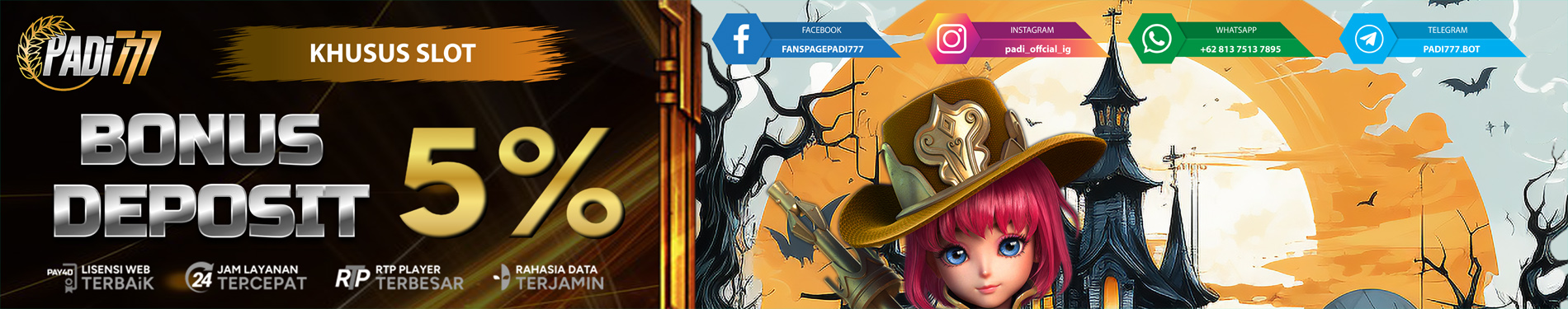 Bonus Deposit Slot 5%